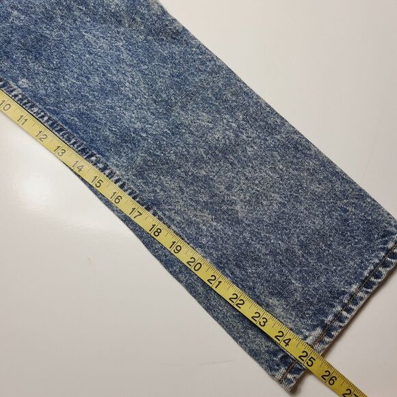 VTG Levi's Boy's Acid Wash Blue Denim Pants Orange Tab Tag Size Husky 30x26 - Picture 8 of 10